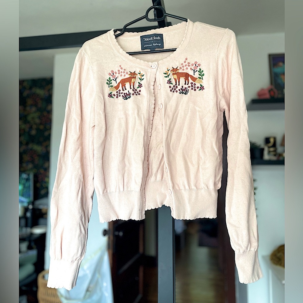🦊 Modcloth x Princess Highway Embroidered Cardigan 🦊 Cottagecore 🦊 US6•AU10🦊